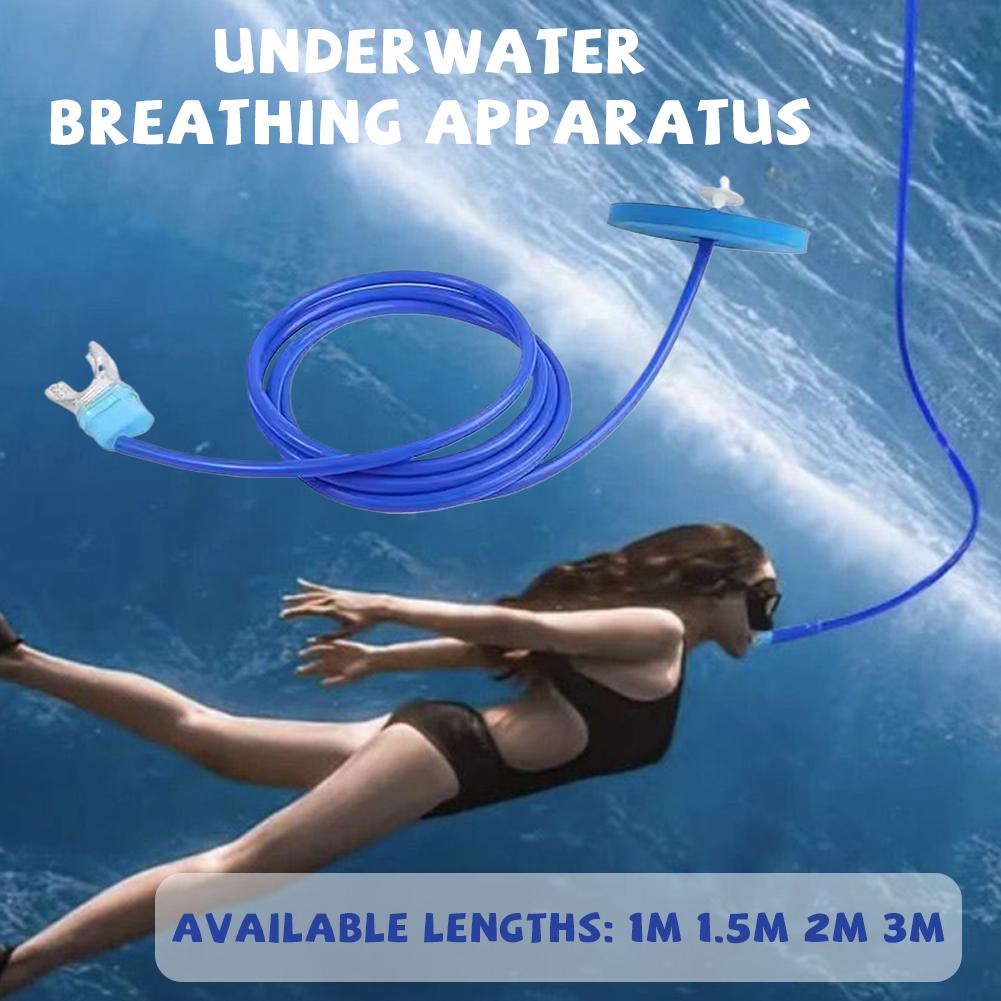 Aquatic Diving - Hochwertiger Volltrocken-Schnorchel 1m 2m 3m Lang