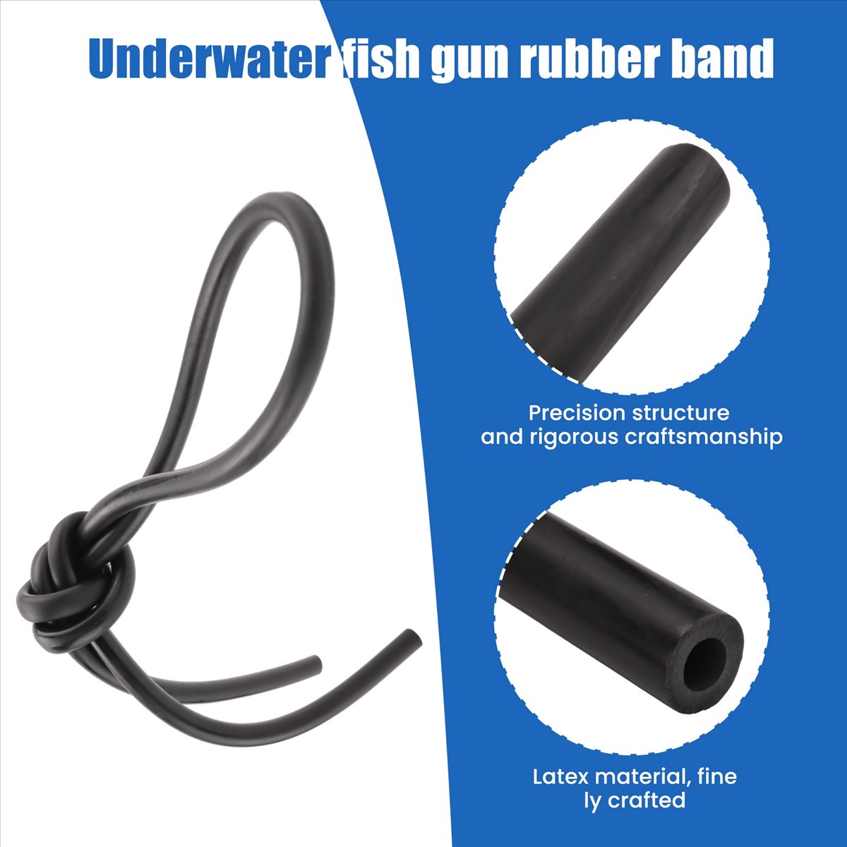 Speargun Rubber Band - T34C 10X5MM Harpunenfischerei-Gummiband, Harpunenbänder, Latexschlauch, Latex-Tauch-