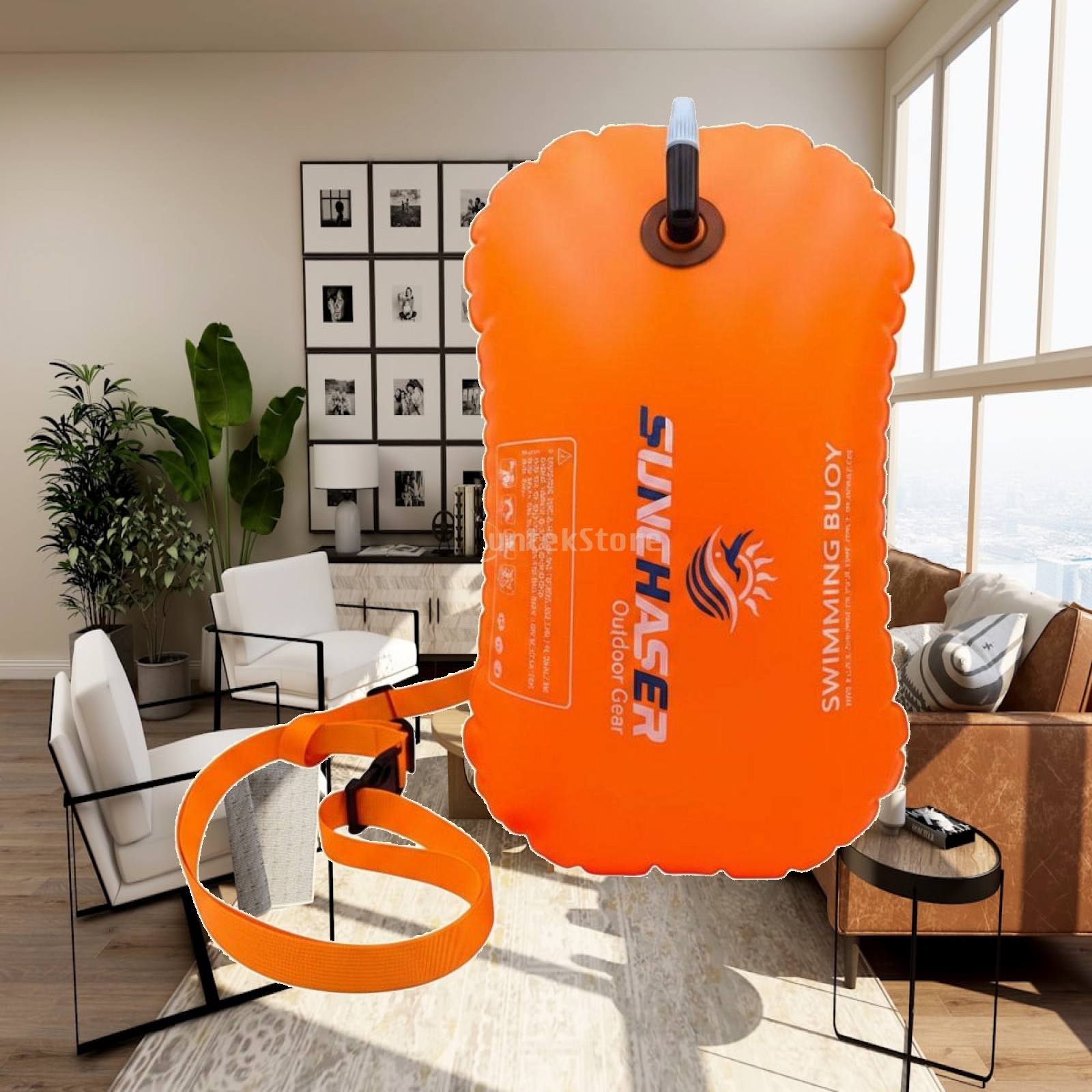 Aquatic Sports Equipment - Schwimmhilfe, aufblasbarer wasserdichter Beutel, helle Poolboje