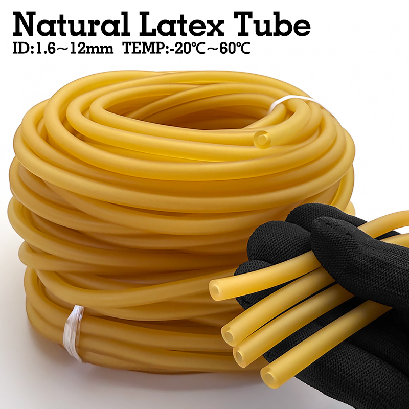 Speargun Rubber Band - Mehrzweck-Naturkautschukrohr 1~10M ID1~8 OD3~12mm Elastischer Schlauch